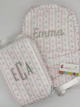 Load image into Gallery viewer, Monogrammed TRVL Design Wipeable Mini Backpack