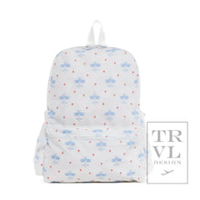 Load image into Gallery viewer, Monogrammed TRVL Design Wipeable Mini Backpack