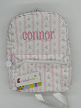 Load image into Gallery viewer, Monogrammed TRVL Design Wipeable Mini Backpack