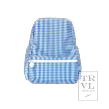 Load image into Gallery viewer, Monogrammed TRVL Design Wipeable Mini Backpack
