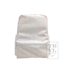 Load image into Gallery viewer, Monogrammed TRVL Design Wipeable Mini Backpack