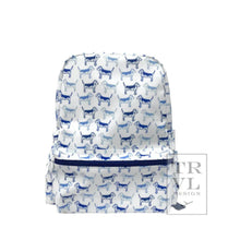 Load image into Gallery viewer, Monogrammed TRVL Design Wipeable Mini Backpack