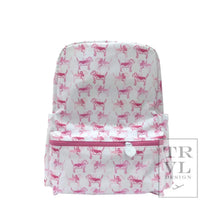 Load image into Gallery viewer, Monogrammed TRVL Design Wipeable Mini Backpack
