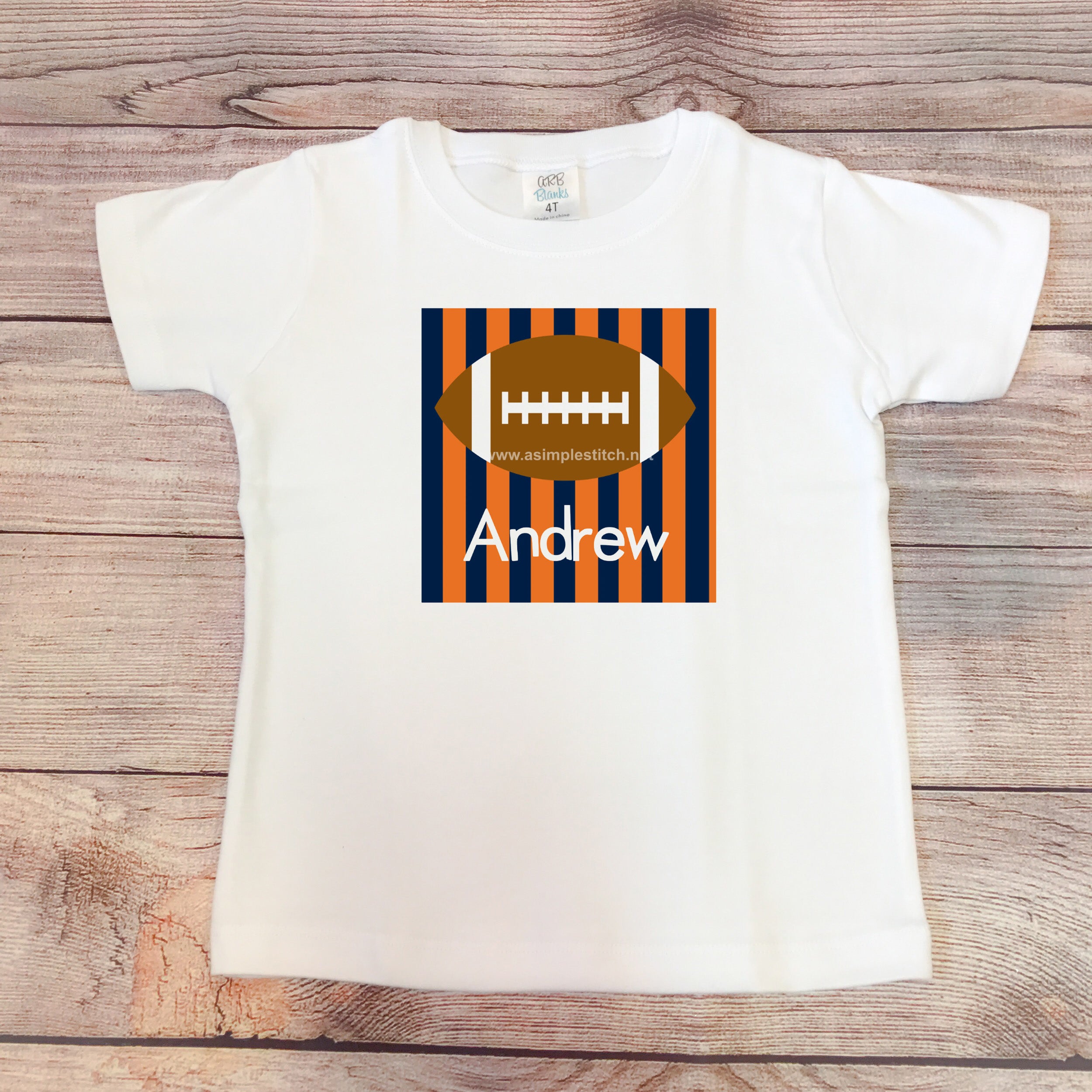 Stripe Knit Shirt With Football Field main image 1