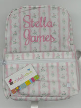 Load image into Gallery viewer, Monogrammed TRVL Design Wipeable Mini Backpack
