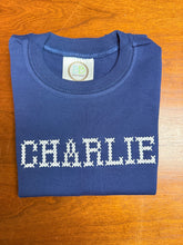 Load image into Gallery viewer, Cross Stitch Monogrammed Sweatshirt
