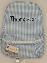 Load image into Gallery viewer, Monogrammed TRVL Design Wipeable Mini Backpack

