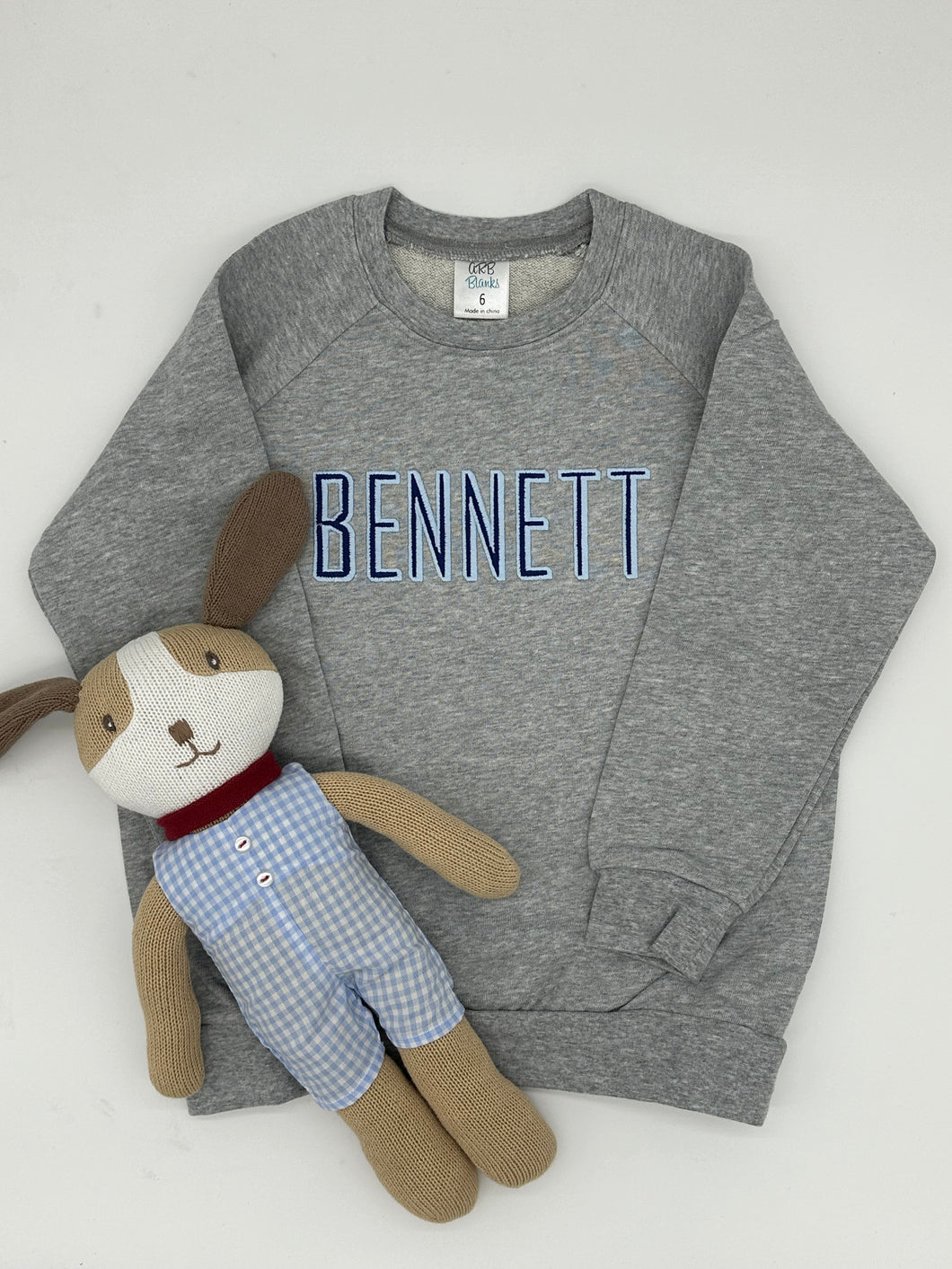 Varsity Stitch Monogrammed Sweatshirt