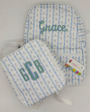 Load image into Gallery viewer, Monogrammed TRVL Design Wipeable Mini Backpack
