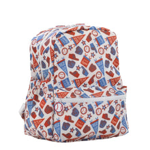 Load image into Gallery viewer, Monogrammed TRVL Design Wipeable Mini Backpack
