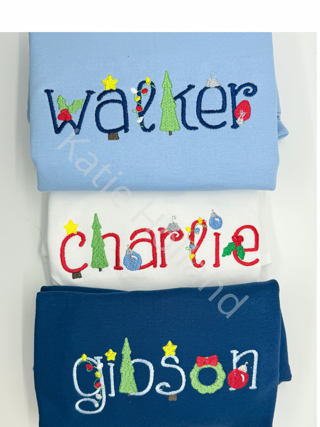 Deck the Halls Name Shirt
