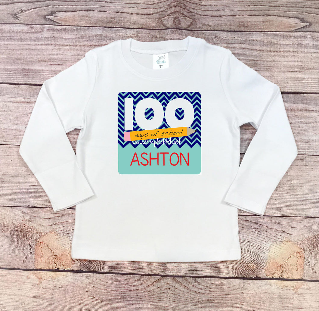 100 Days of School Pencil Shirt