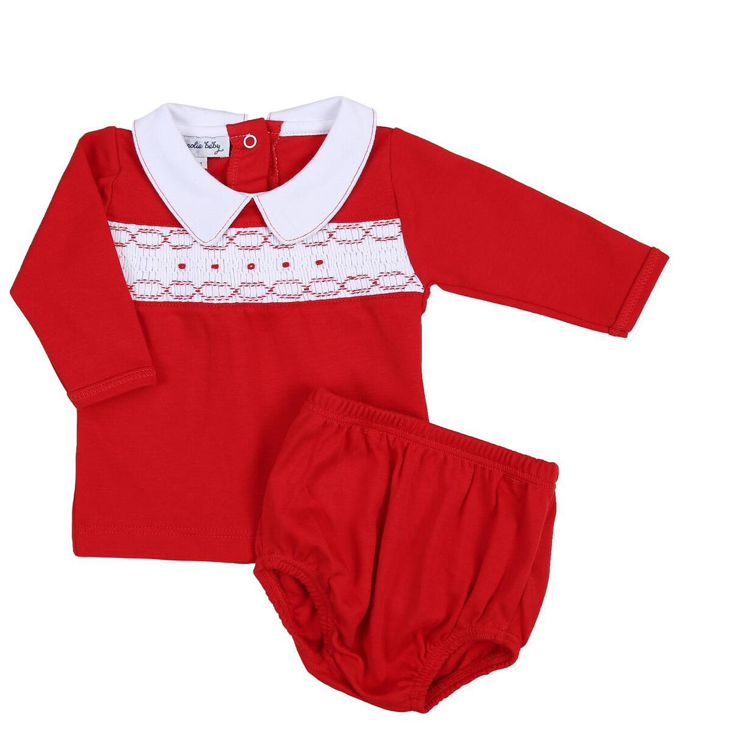 Magnolia Baby Natalie and Nicholas Diaper Cover Smocked Set