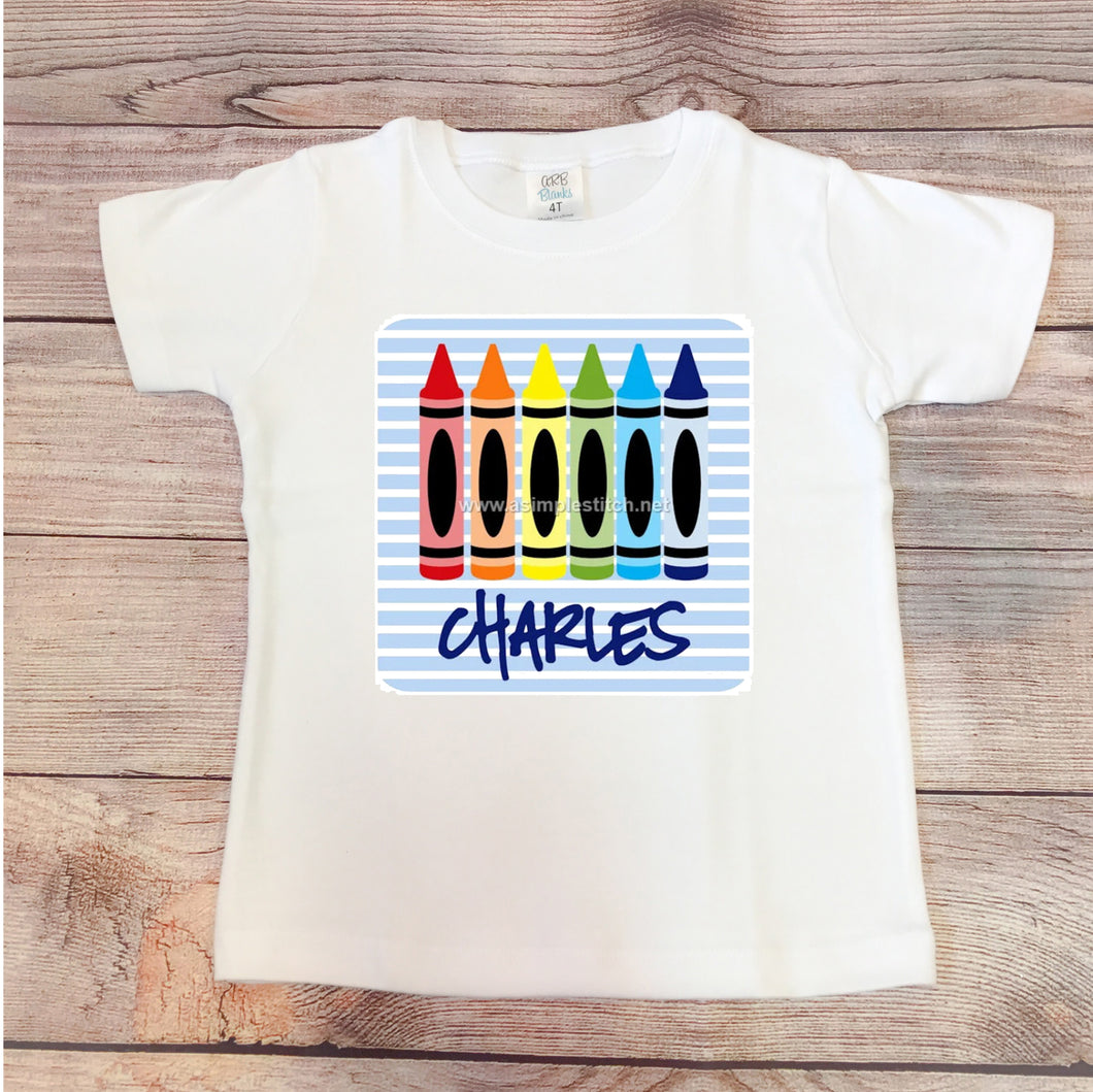 Crayon Shirt - Blue