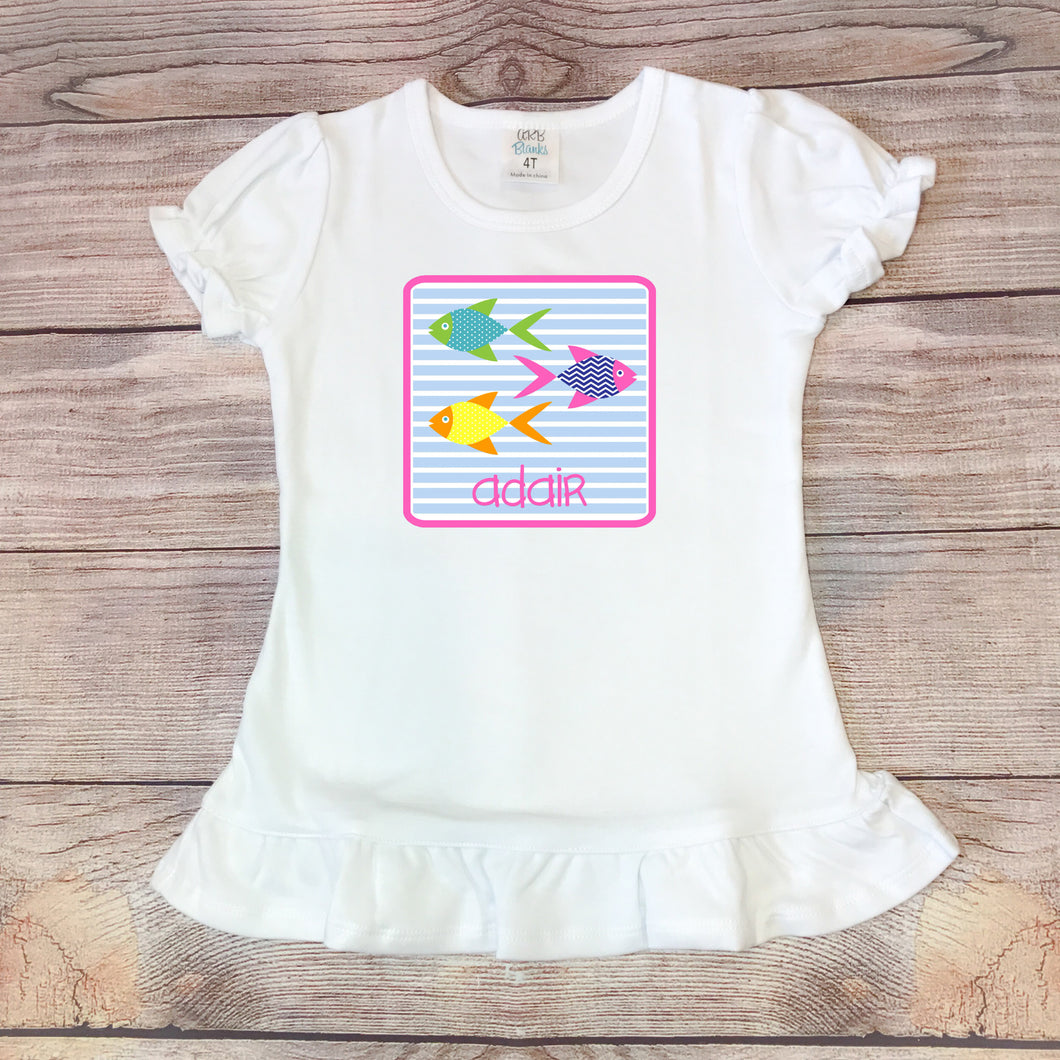 Fish Trio Pink Shirt