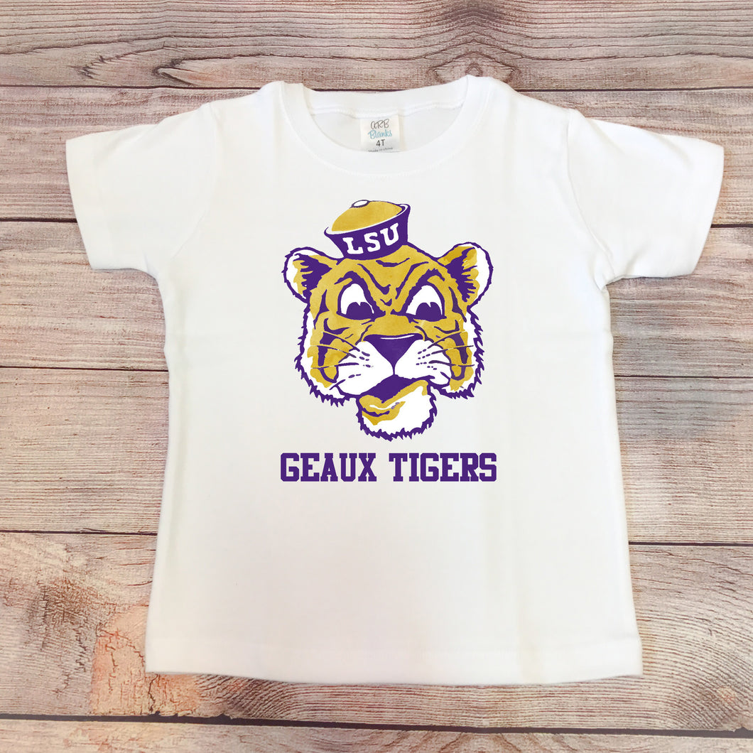 Geaux Tigers Vintage Mascot Shirt