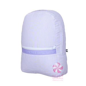 Lilac Seersucker Backpack