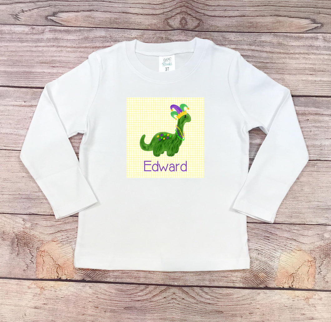 Mardi Gras Dinosaur Shirt