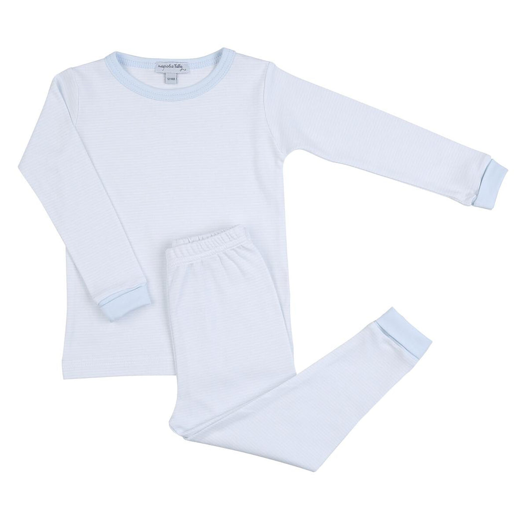 Magnolia Baby Essentials - Blue Mini Stripe Pajama