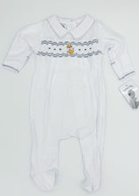 Load image into Gallery viewer, Magnolia Baby Smocked Tiny Tiger Footie
