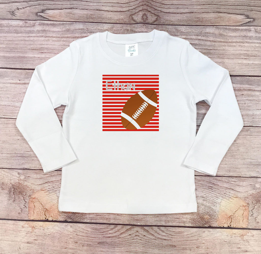 Red Striped Football Shirt