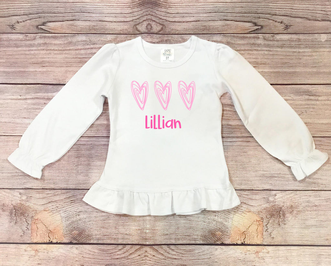 Scribble Hearts Shirt