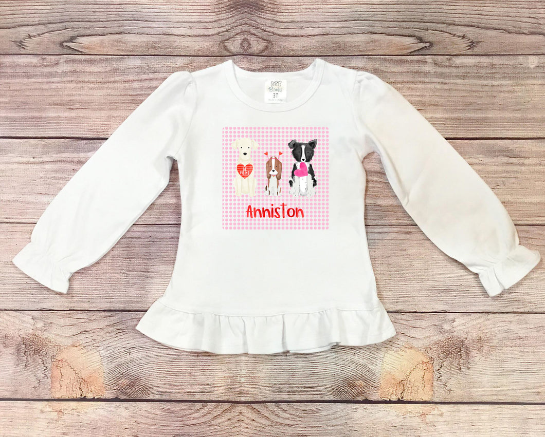 Valentine's Dog Dot Shirt