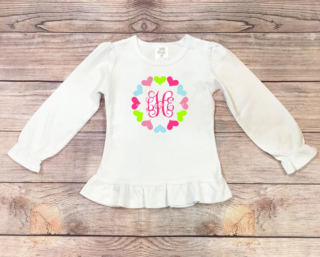 Valentine Heart Frame Shirt - Pink