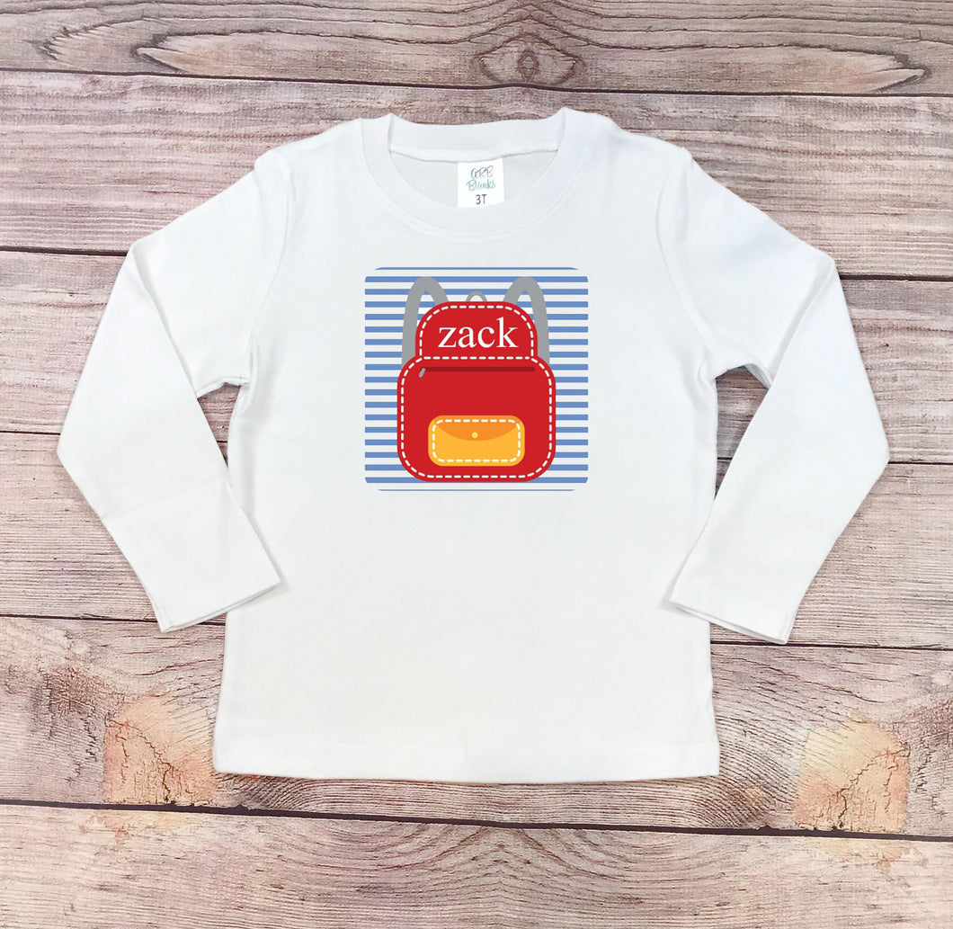 Back to School Backpack Shirt