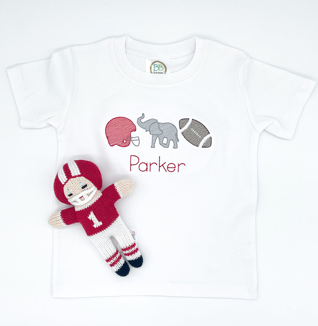 Alabama Football Stitched Shirt