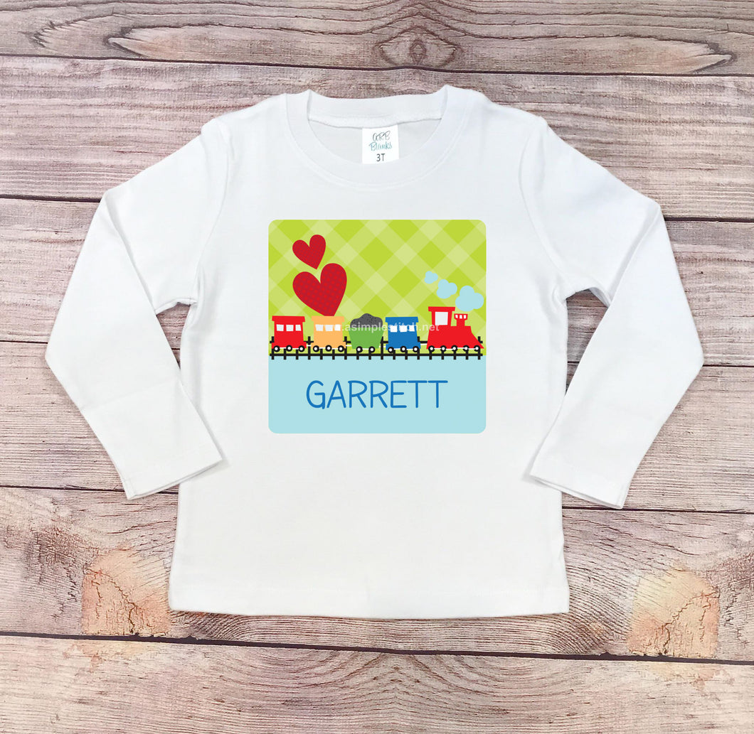 Valentine's Train Shirt